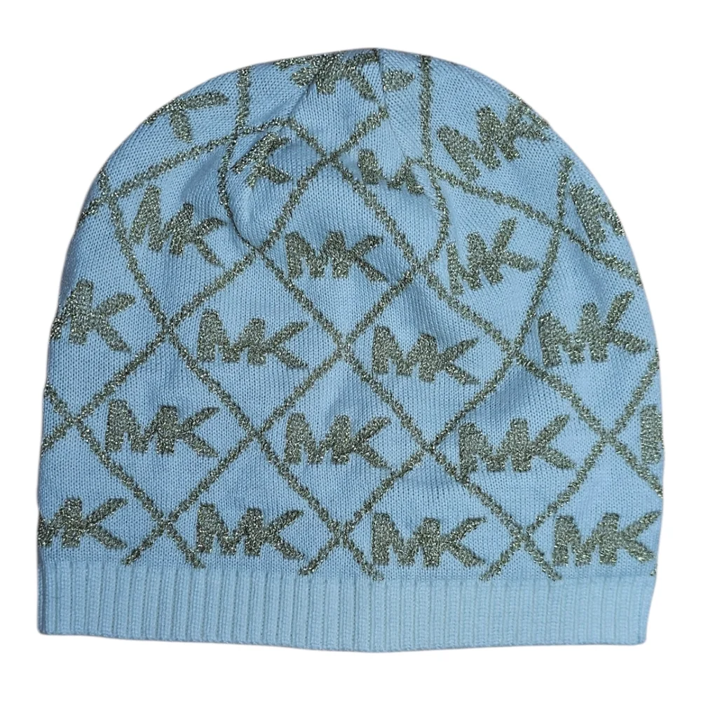 Michael Kors Gold and Cream Patterned Beanie - Picture 2 of 6